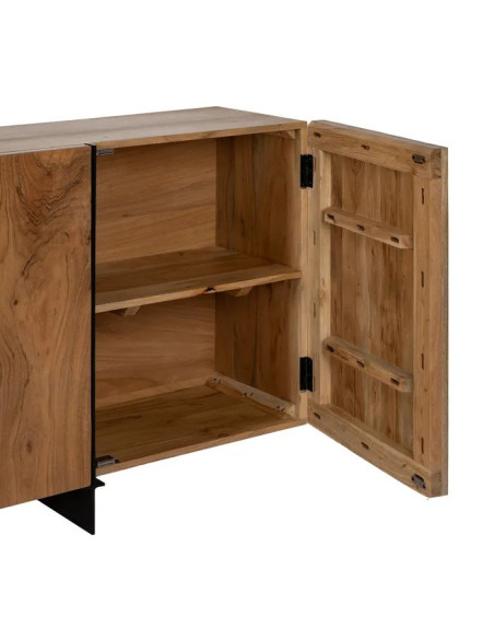 Grand buffet 4 portes en bois d'acacia