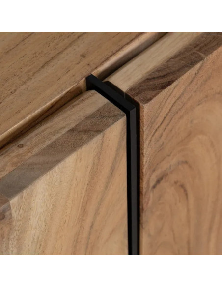 Grand buffet 4 portes en bois d'acacia