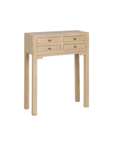 Console naturelle style asiatique avec tiroirs