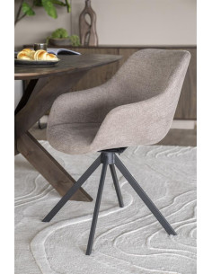Fauteuil en tissu coque...