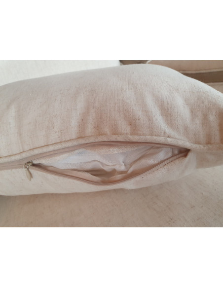 Fauteuil Dania en bouleau et lin