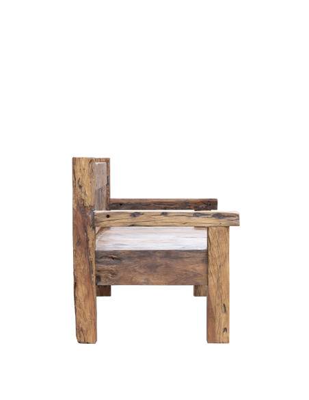 Grand banc en bois recyclé de chemin de fer 208 cm