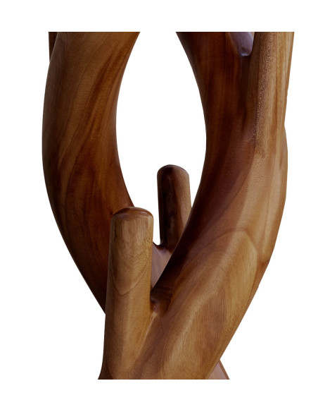 Porte manteau tronc en bois d'acajou