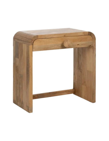 Console arrondie en manguier avec tiroir