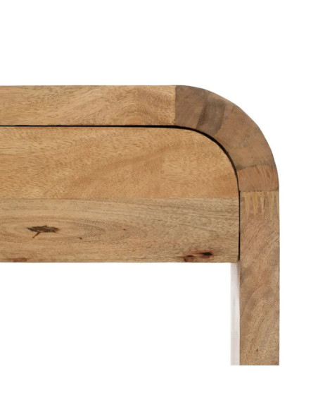 Console arrondie en manguier avec tiroir