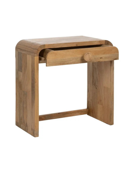 Console arrondie en manguier avec tiroir
