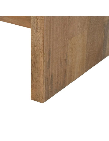 Console arrondie en manguier avec tiroir