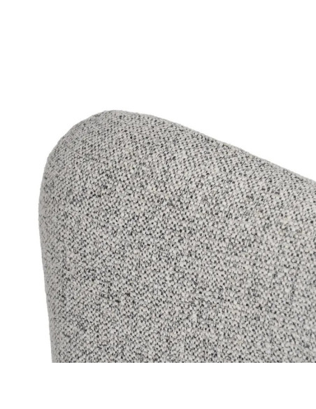 Fauteuil design et pivotant en tissu chiné