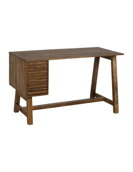 Bureau en manguier avec porte latérale