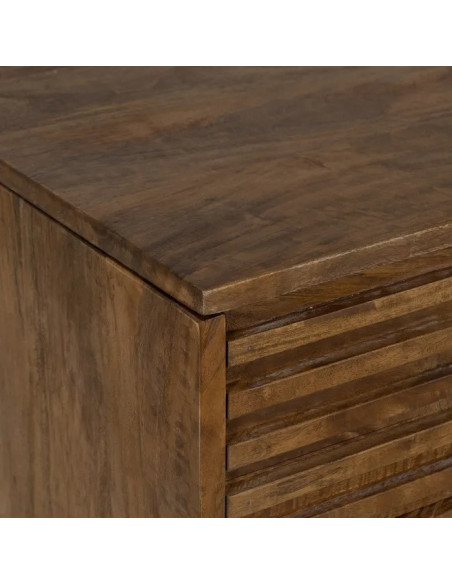 Bureau en manguier avec porte latérale