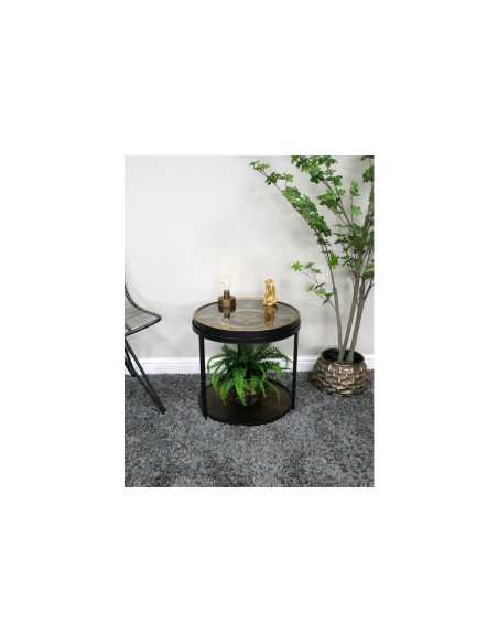 Table d'appoint Horloge avec rouages