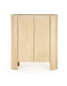 Armoire haute en chêne et... 2