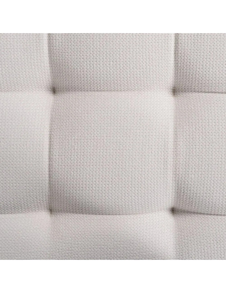 Méridienne en tissu avec coussin et pieds métal