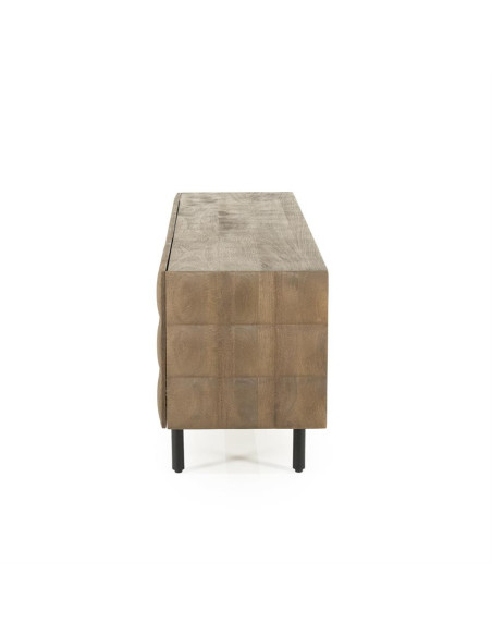 Meuble TV 3 portes damier Félix