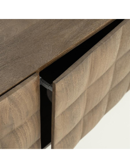 Meuble TV 3 portes damier Félix