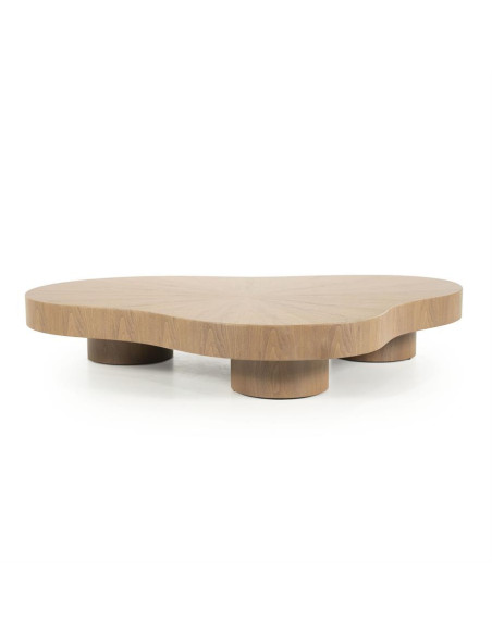 Table basse organique trois pieds Bobbie 150 cm