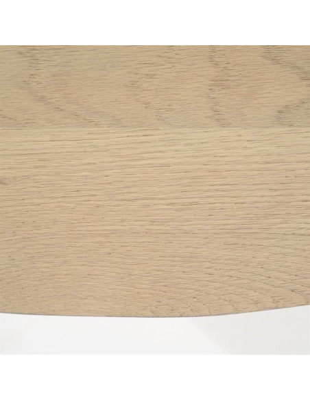 Table de salon carrée en bois de chêne