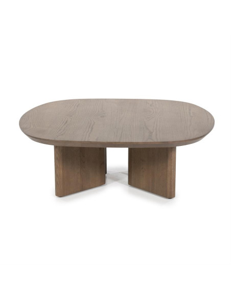 Table de salon carrée en bois de chêne