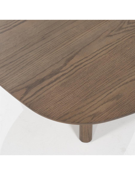 Table de salon carrée en bois de chêne