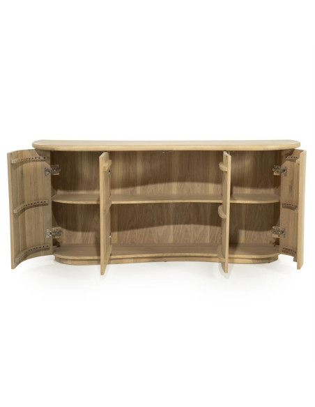Buffet 4 portes en chêne Vague