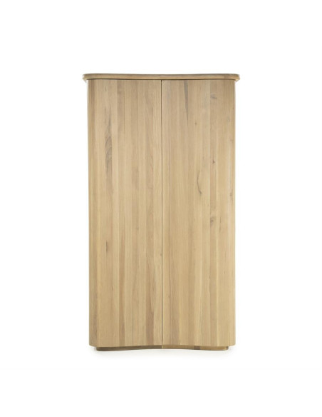 Armoire haute 2 portes en chêne Vague