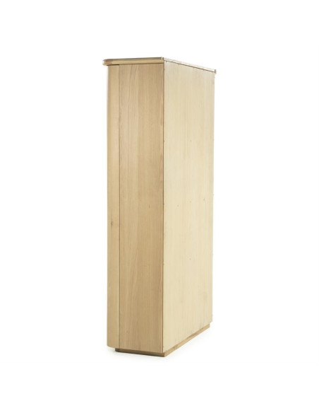 Armoire haute 2 portes en chêne Vague