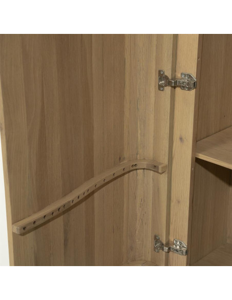 Armoire haute 2 portes en chêne Vague