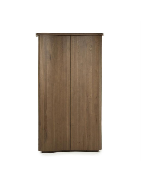 Armoire haute 2 portes en chêne Vague