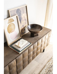 Meuble TV 3 portes damier... 2