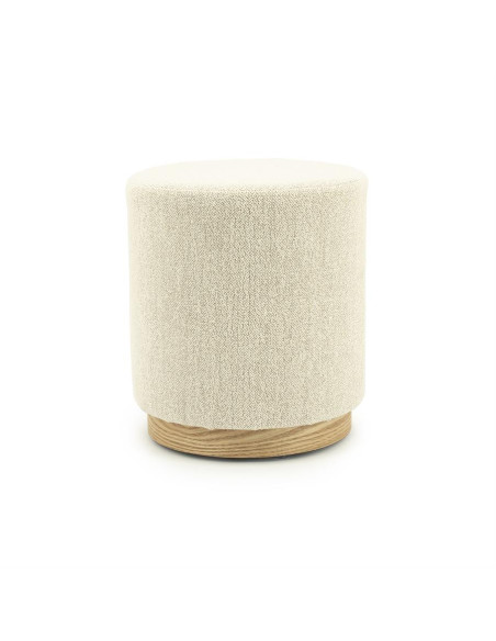 Pouf rond ou table basse en tissu