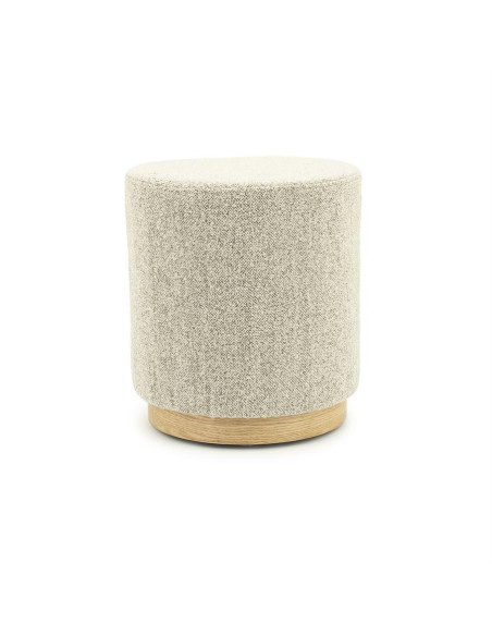 Pouf rond ou table basse en tissu