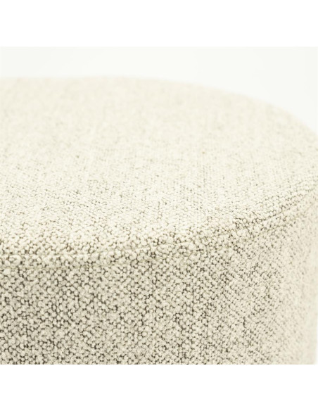 Pouf rond ou table basse en tissu