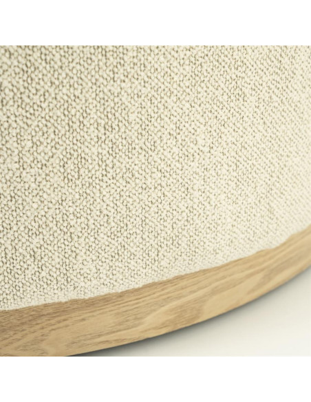 Pouf rond ou table basse en tissu