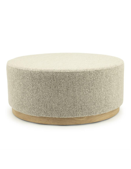 Pouf rond ou table basse en tissu