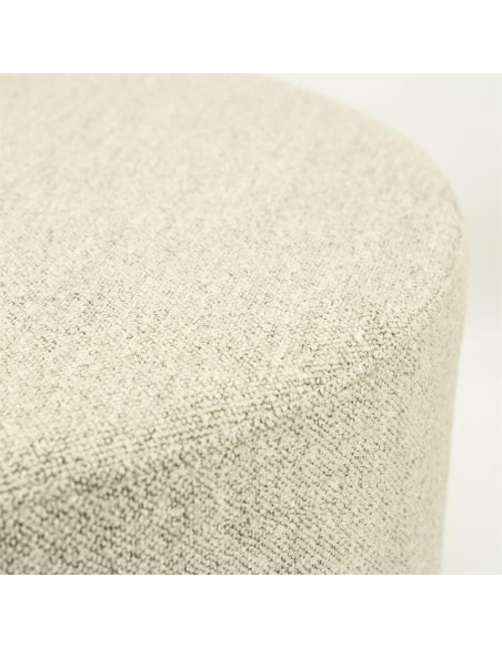 Pouf rond ou table basse en tissu