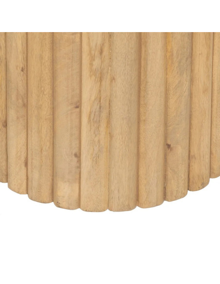 Table de salon ovale en bois clair Montmartre