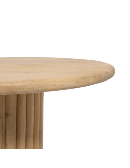 Table de salon ovale en bois clair Montmartre