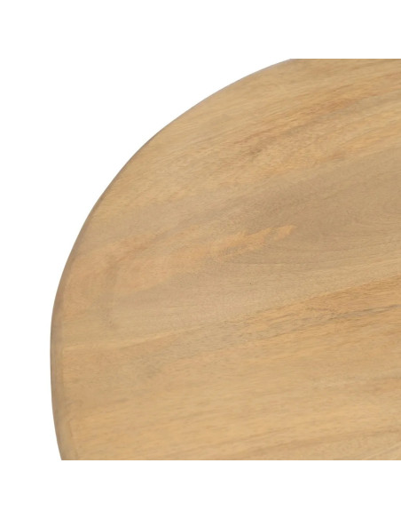 Table de salon ovale en bois clair Montmartre