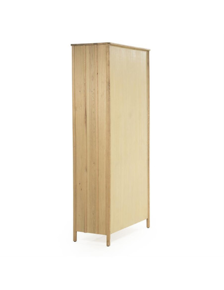 Armoire haute rectiligne 2 portes en chêne Jack