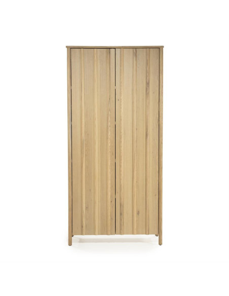 Armoire haute rectiligne 2 portes en chêne Jack