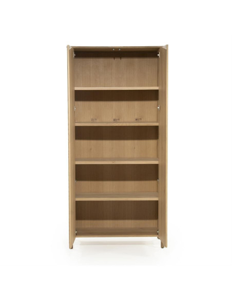 Armoire haute rectiligne 2 portes en chêne Jack