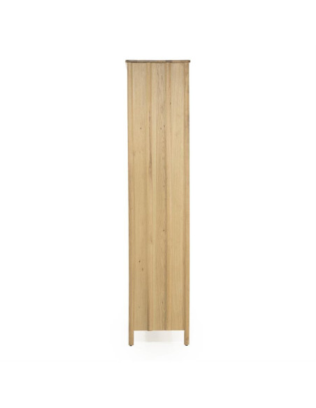 Armoire haute rectiligne 2 portes en chêne Jack