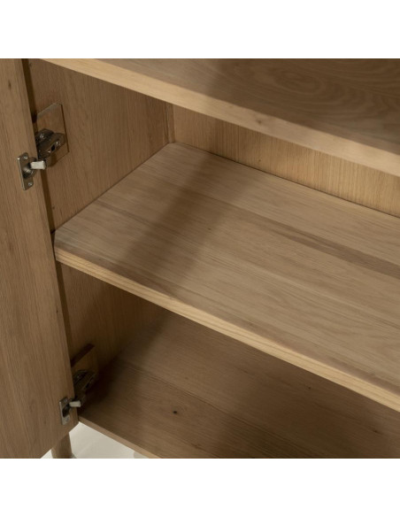 Armoire haute rectiligne 2 portes en chêne Jack