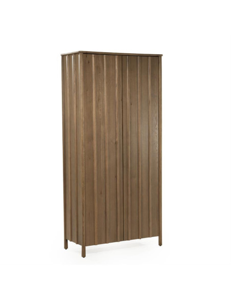 Armoire haute rectiligne 2 portes en chêne Jack