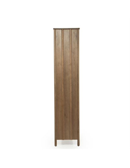 Armoire haute rectiligne 2 portes en chêne Jack