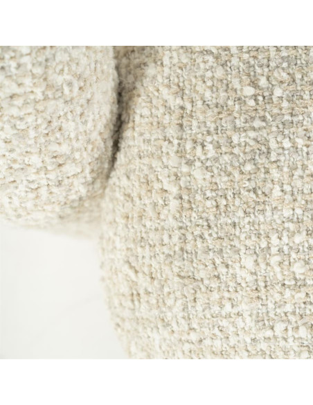 Fauteuil lounge en tissu texturé Asymétrique