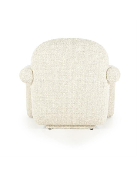 Fauteuil lounge en tissu texturé Asymétrique