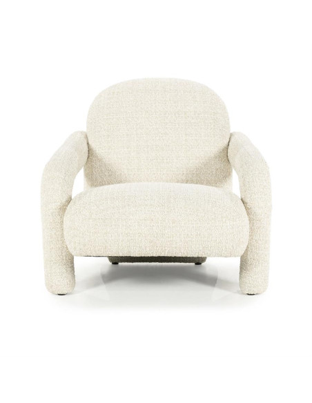 Fauteuil lounge en tissu texturé Asymétrique