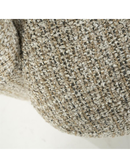 Fauteuil lounge en tissu texturé Asymétrique