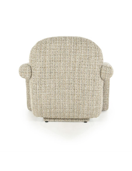 Fauteuil lounge en tissu texturé Asymétrique